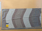 8 EV38 Scalamandre Aldeco Bradley Gray Weave Jacquard Graphic Stripe 27" x 55.5 inches