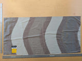 8 EV38 Scalamandre Aldeco Bradley Gray Weave Jacquard Graphic Stripe 27" x 55.5 inches