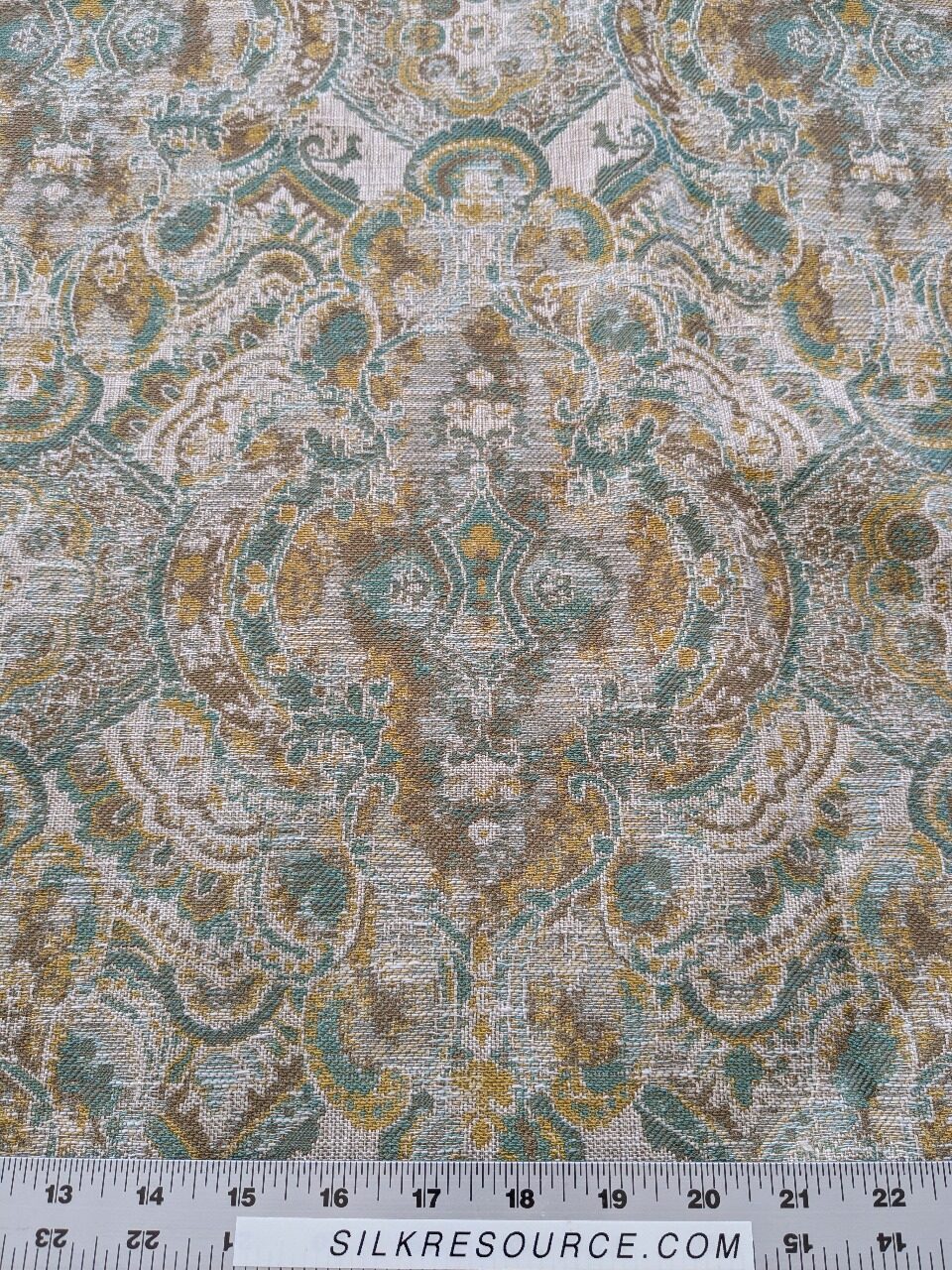 9 EV38 Scalamandre VELORUM Nile Sun Abstract Medallion Paisley MSRP USD236/y  2.4y x55"wide