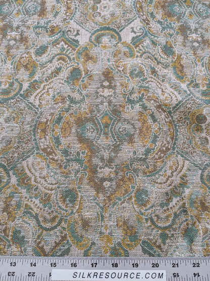 9 EV38 Scalamandre VELORUM Nile Sun Abstract Medallion Paisley MSRP USD236/y  2.4y x55"wide