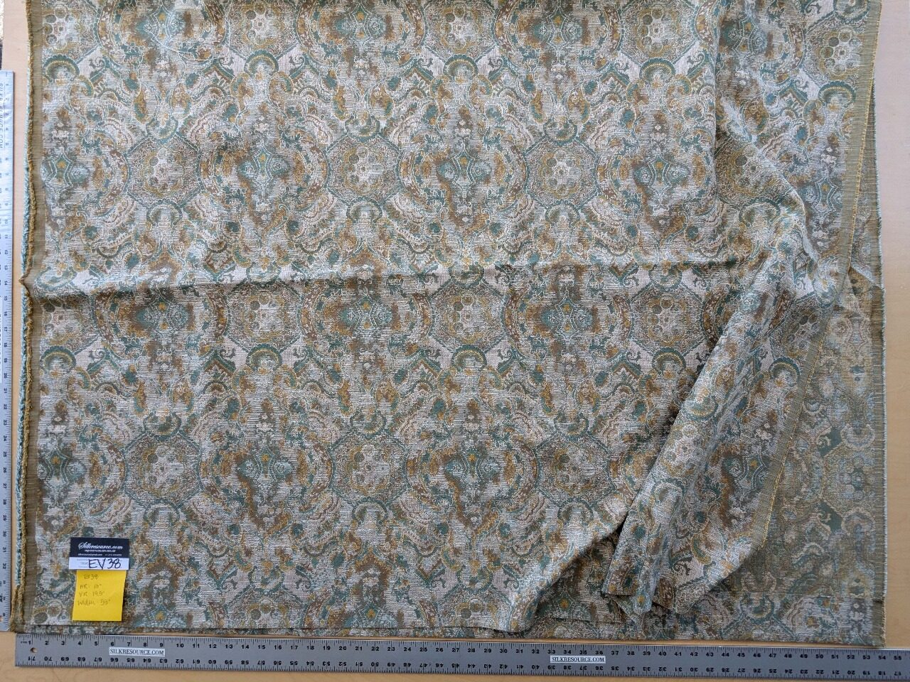 9 EV38 Scalamandre VELORUM Nile Sun Abstract Medallion Paisley MSRP USD236/y  2.4y x55"wide