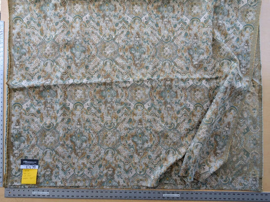 9 EV38 Scalamandre VELORUM Nile Sun Abstract Medallion Paisley MSRP USD236/y  2.4y x55"wide