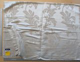 10 EV38 Lelievre Scalamandre Asuka Jacquards / Wovens Cream White Abstract Botanical 2.2y x 56"wide MSRP USD 688/Y