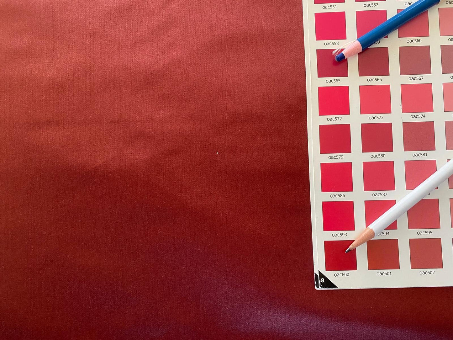 By Yd Brunschwig &amp; Fils Georges Satin Silk "radicchio" Deep Red MSRP USD 470/Y