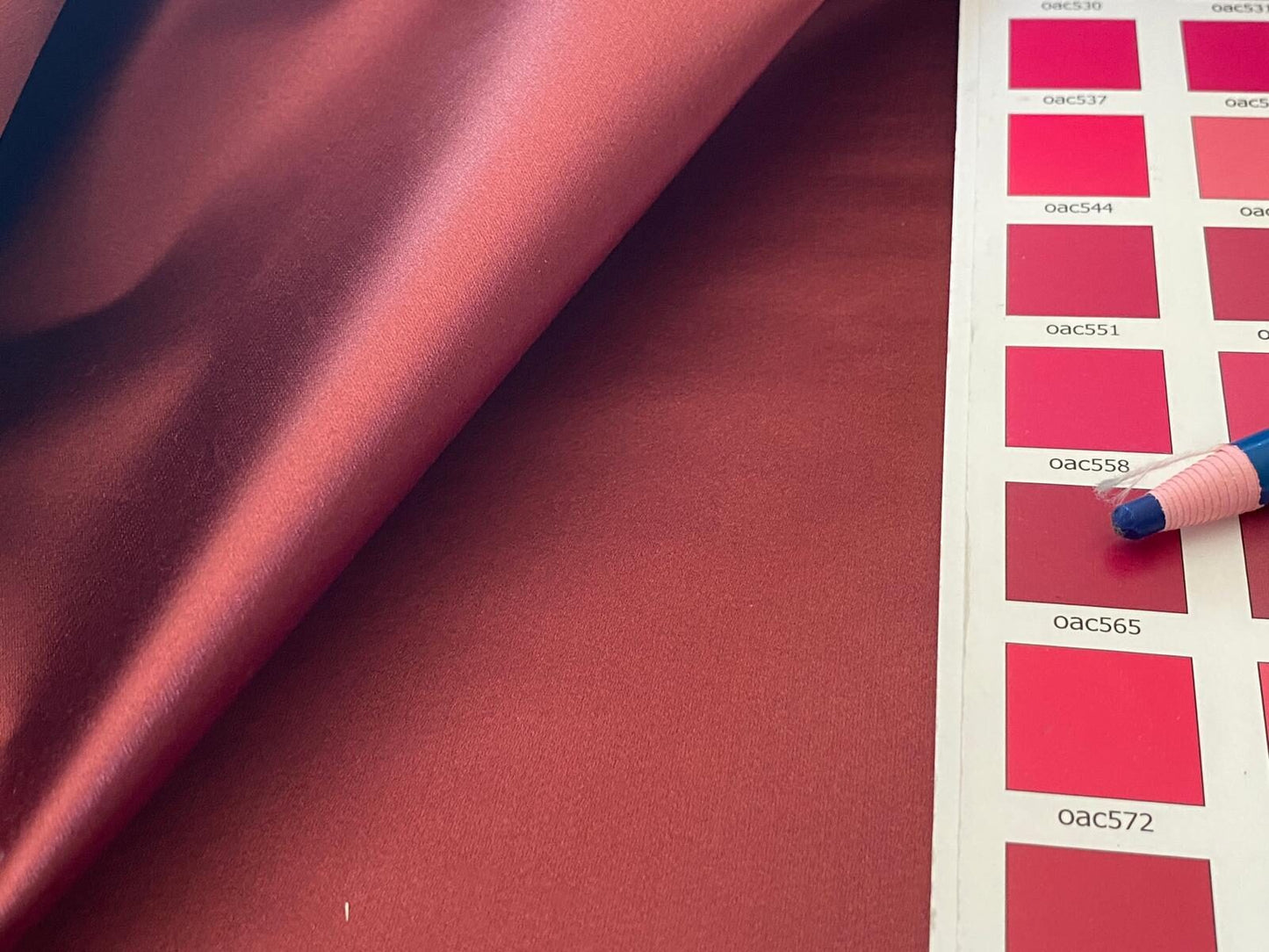 By Yd Brunschwig &amp; Fils Georges Satin Silk "radicchio" Deep Red MSRP USD 470/Y