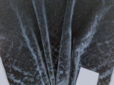 By yard Palazzo Grassi Silk Cut Velvet 100% Silk Pile Renaissance Damask Midnight Blue Pure Lux MSRP USD1000+/Y
