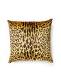 Scalamandre Leopard Velvet 22 X 22 - Gold / Brown Decorative Pillow