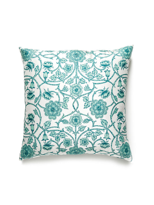Old World Weavers Ornamental Gate 22 X 22 - Celadon Decorative Pillow