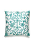 Old World Weavers Ornamental Gate 22 X 22 - Celadon Decorative Pillow