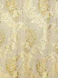Special Order Scalamandre Old World Weavers La Verne Topaz Gold Beige Silk Lampas Cotton Floral MSRP USD472/y