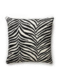 Scalamandre Singita 22 X 22 - Black & White Decorative Pillow