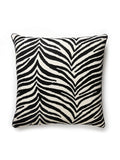 Scalamandre Singita 22 X 22 - Black & White Decorative Pillow
