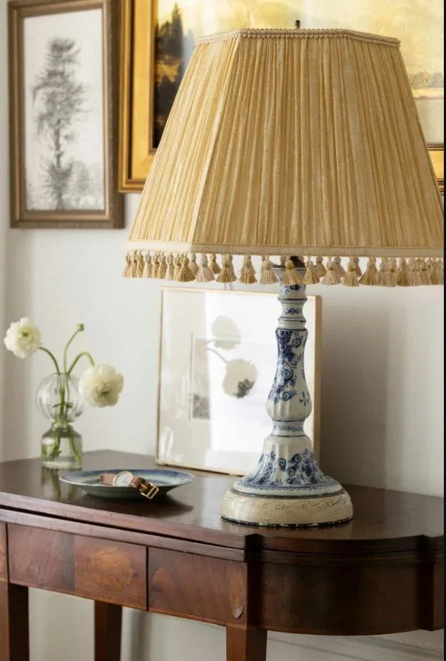 Scalamandre 100% Silk Tassel Fringe Trim, Wheat &amp; White Light Gold MSRP USD 259/Y