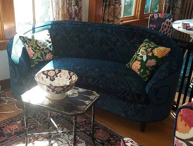 Scalamandre Old World Weavers Troutbeck Parrot Kanchou Tropical Bird in Tree of Life Peony Deep Green Spectacular MSRP USD420/Y