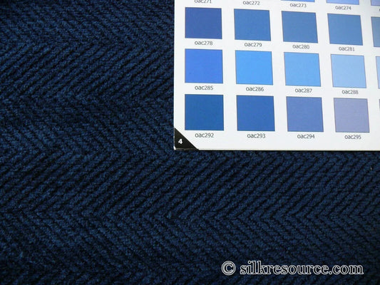 Lee Jofa Clyde Chevron Chenille Herringbone Tile Blue Deep Powder Blue MSRP USD 194/Y