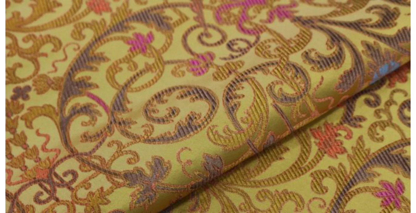 Tassinari and Chatel Scalamandre Cernuschi OR Gold Silk Brocade MSRP USD 2128/Y