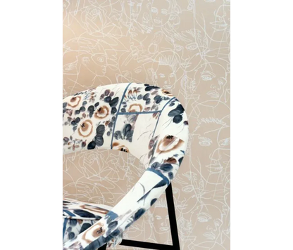 by yard Clarence House Japonerie Hand Print Four Seasons Fruit Vegetables Botanical Asian Painting Fine Art Multi on Deep Green MSRP USD 280/y