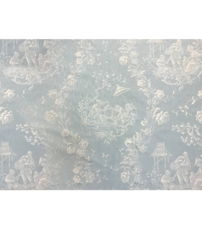 Special Order Scalamandre Colony Racconigi Cielo Gray Chinoiserie Scenic MSRP USD500/y