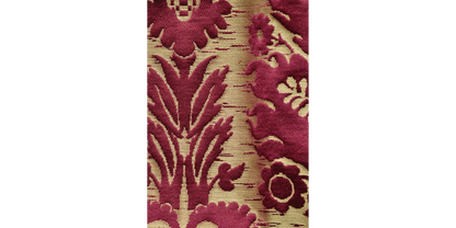 Scalamandre Tassinari and Chatel Cammino Rubis Silk Damask Red MSRP USD1688/y