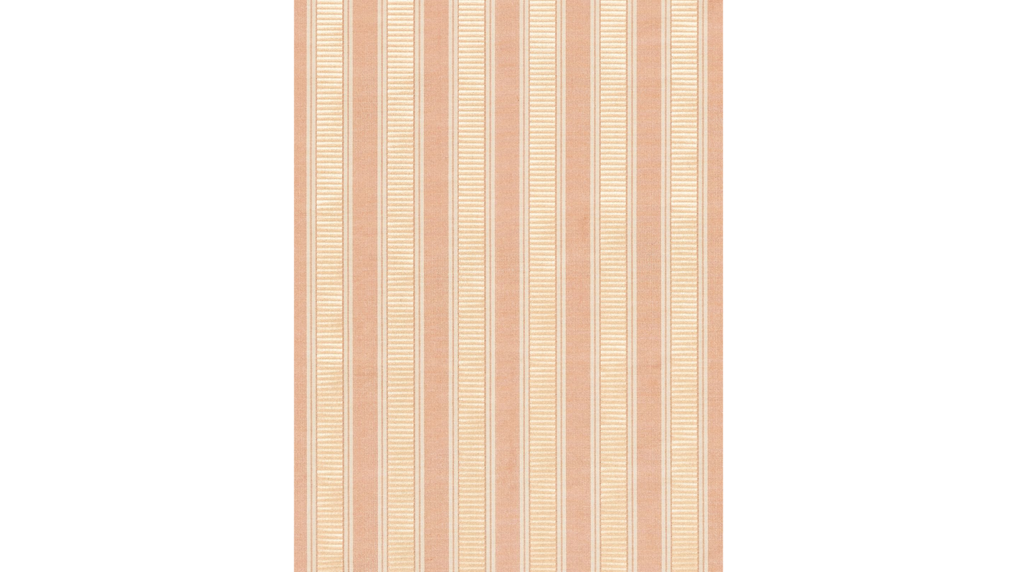 Special Order Scalamandre Shirred Stripe Peach and Beige Silk MSRP USD 363/y