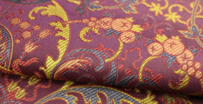 Tassinari and Chatel Scalamandre Cernuschi Pourpre Purple Silk Brocade MSRP USD 2128/Y