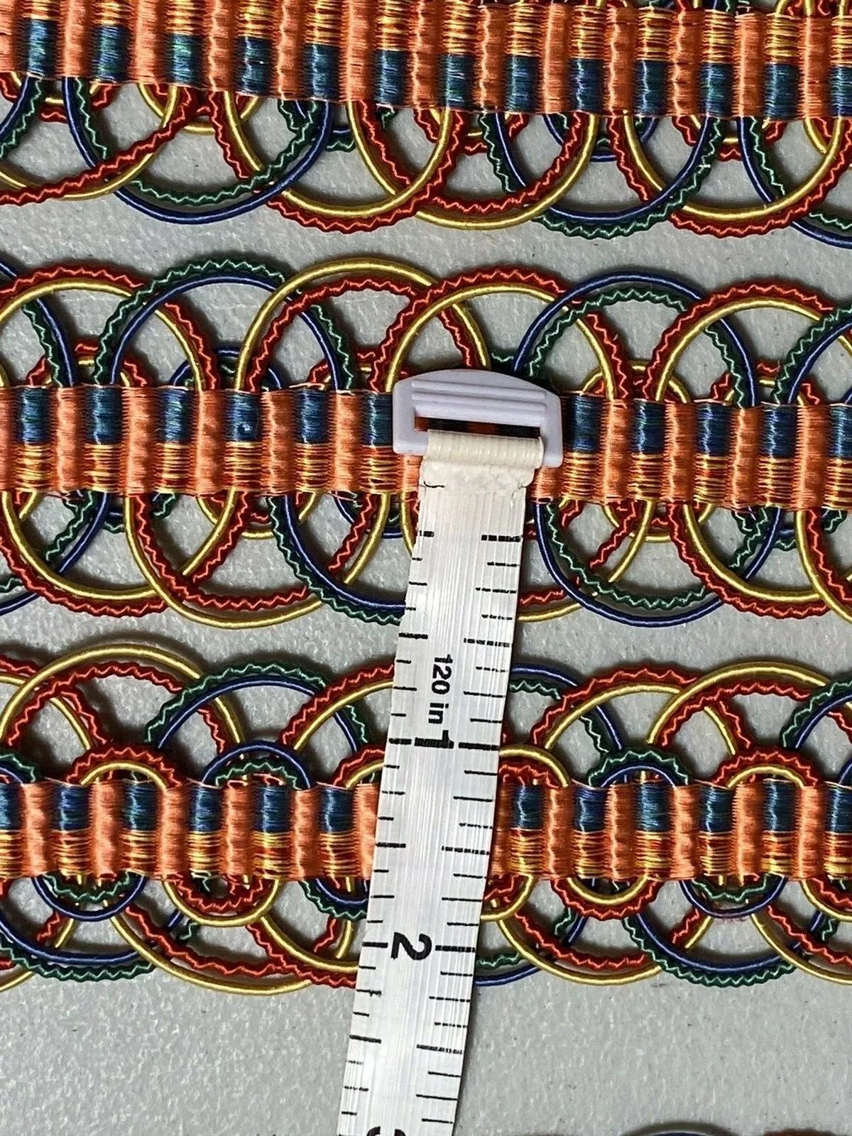 By YD Scalamandre La Havre Silk Trim Pink Blue Emerald Green Gold MSRPUSD128 V874-6