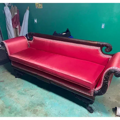 Scalamandre Sotto Voce 100% Silk Taffeta Scarlet Amazing Red Pink Rose! MSRP USD 200/Y