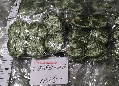 SCALAMANDRE 100% SILK Antoinette Bow Tie Lafayette Tuft-18,232 Bagsx12 = 218,784pcs! Wholesale $474,032.00