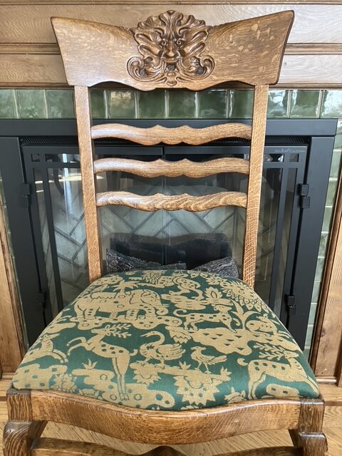 By Yard Clarence House Myth Animal Wool Epingle Hunter Green &amp; Bronze