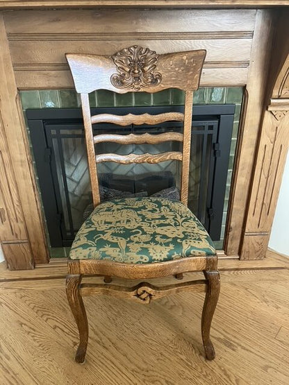 By Yard Clarence House Myth Animal Wool Epingle Hunter Green &amp; Bronze