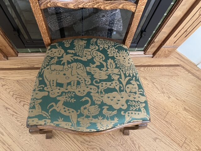 By Yard Clarence House Myth Animal Wool Epingle Hunter Green &amp; Bronze