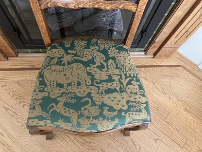 By Yard Clarence House Myth Animal Wool Epingle Hunter Green &amp; Bronze