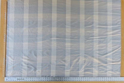 Silver Raindrop Gray Silver Palest Rain Blue Cream 100% Silk Taffeta By the Yard