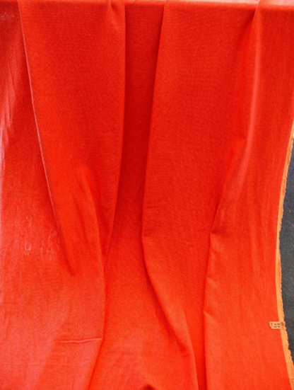 Designer Coral Red Cross Dye Cotton Reversible Med Weight Flowy #1066-1067 By the Yard