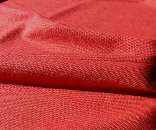 Designer Coral Red Cross Dye Cotton Reversible Med Weight Flowy #1066-1067 By the Yard