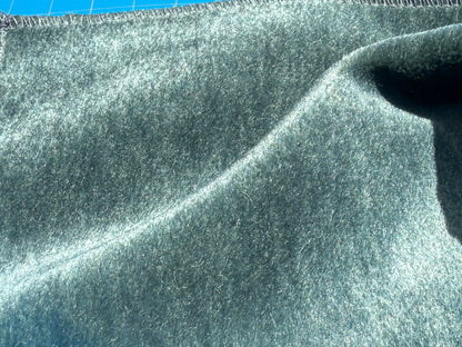 Hedy Silk and Mohair Ultimate Lux Velvet Hollywood Regency in Deep Blue Green Aquamarine MSRP USD $1000 +