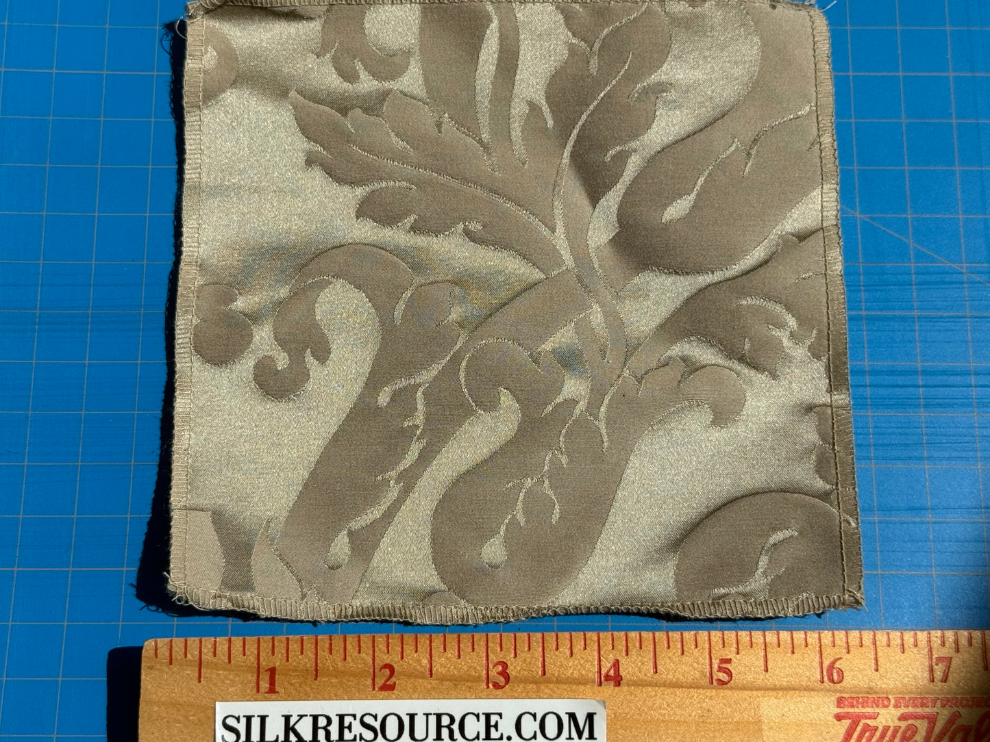 By yard Republica Silk Cotton Damask Renaissance Classy Beige Taupe MSRP USD 526/yard
