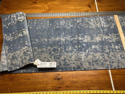 Stark Carpet Silk Rug Nairamat Collection Wool Silk Hand Knotted 1’10” X5’6” Blue Cloud