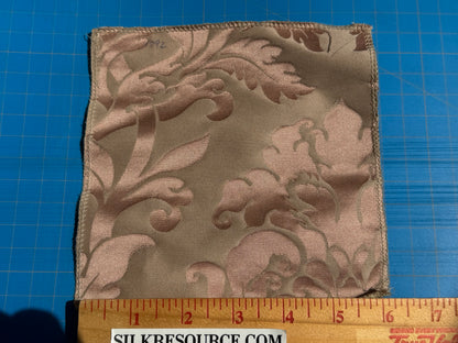 By yard Republica Silk Cotton Damask Renaissance Classy Pink Coral MSRP USD 500+/yard