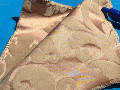 By yard Republica Silk Cotton Damask Renaissance Classy Pink Coral MSRP USD 500+/yard