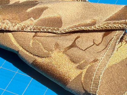 By yard Republica Silk Cotton Damask Renaissance Classy Pumpkin Spice Orange MSRP USD 500+/yard