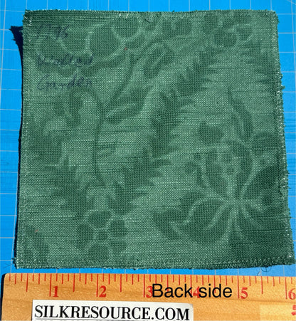 By yard Walled Garden Linen Velvet Gauffrage Renaissance Embossed Velvet Emerald Green MSRP USD 898/Y