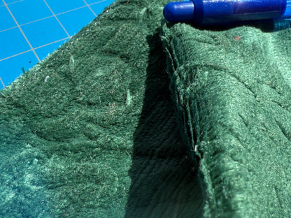 By yard Walled Garden Linen Velvet Gauffrage Renaissance Embossed Velvet Emerald Green MSRP USD 898/Y