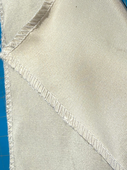 Corringham High End 100% Silk Faille White Ivory Thick Crisp MSRP USD 400+/yard