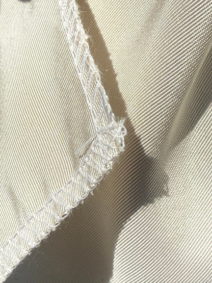Corringham High End 100% Silk Faille White Ivory Thick Crisp MSRP USD 400+/yard