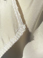 Corringham High End 100% Silk Faille White Ivory Thick Crisp MSRP USD 400+/yard