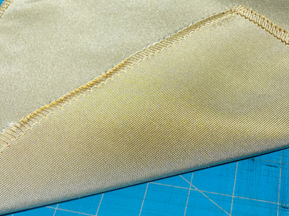 Corringham Foggy Green Thick Crisp Silk Faille High End Fabric - Green - By The Yard