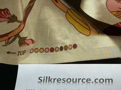 Scalamandre Baradi Blossom On Chablis Pink Jacobean Palampore Tree Of Life Printed Silk Pink Green On Cream White MSRP USD 192/y