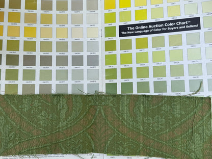 Scalamandre Coltibuono Grey Watkins Green Renaissance Damask Old World Weavers MSRP USD 224/Y