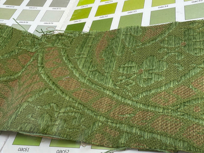 Scalamandre Coltibuono Grey Watkins Green Renaissance Damask Old World Weavers MSRP USD 224/Y